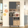 Hanah Home RE6-SA Armario Multiusos Roble y Antracita
